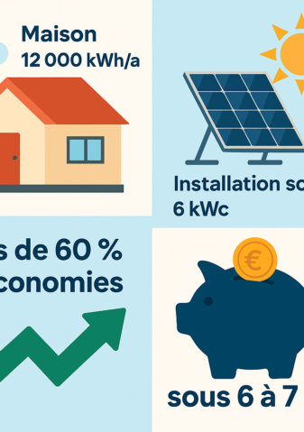 installation 6 kWc 12000 kWh économies autoconsommation Var Alpes-Maritimes RDG Energy