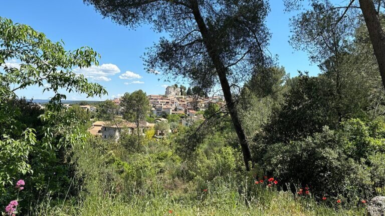 Bouc-Bel-Air vu depuis le chemin des Lys, Bouches-du-Rhône
