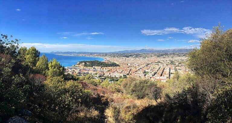 Panorama de Nice et de la baie des Anges, Alpes-Maritimes